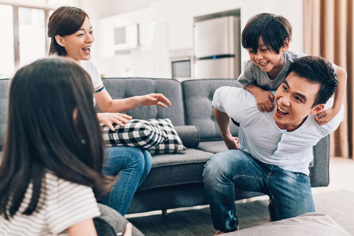 Family members being covered with different type of insurance they need.
