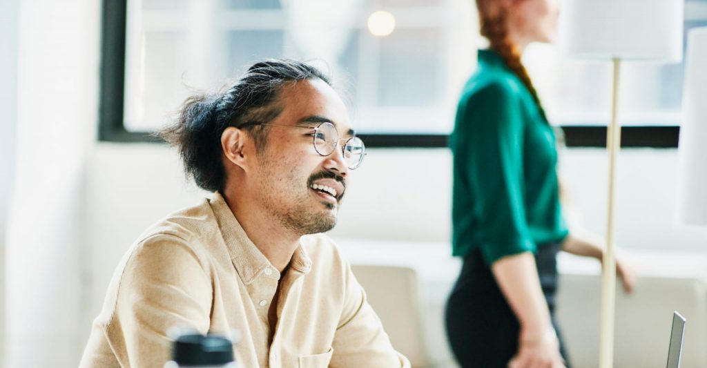 Young working adult covered with life insurance